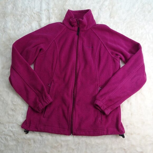 Columbia Plum Fleece Full Zip Jacket Medium - Picture 1 of 6